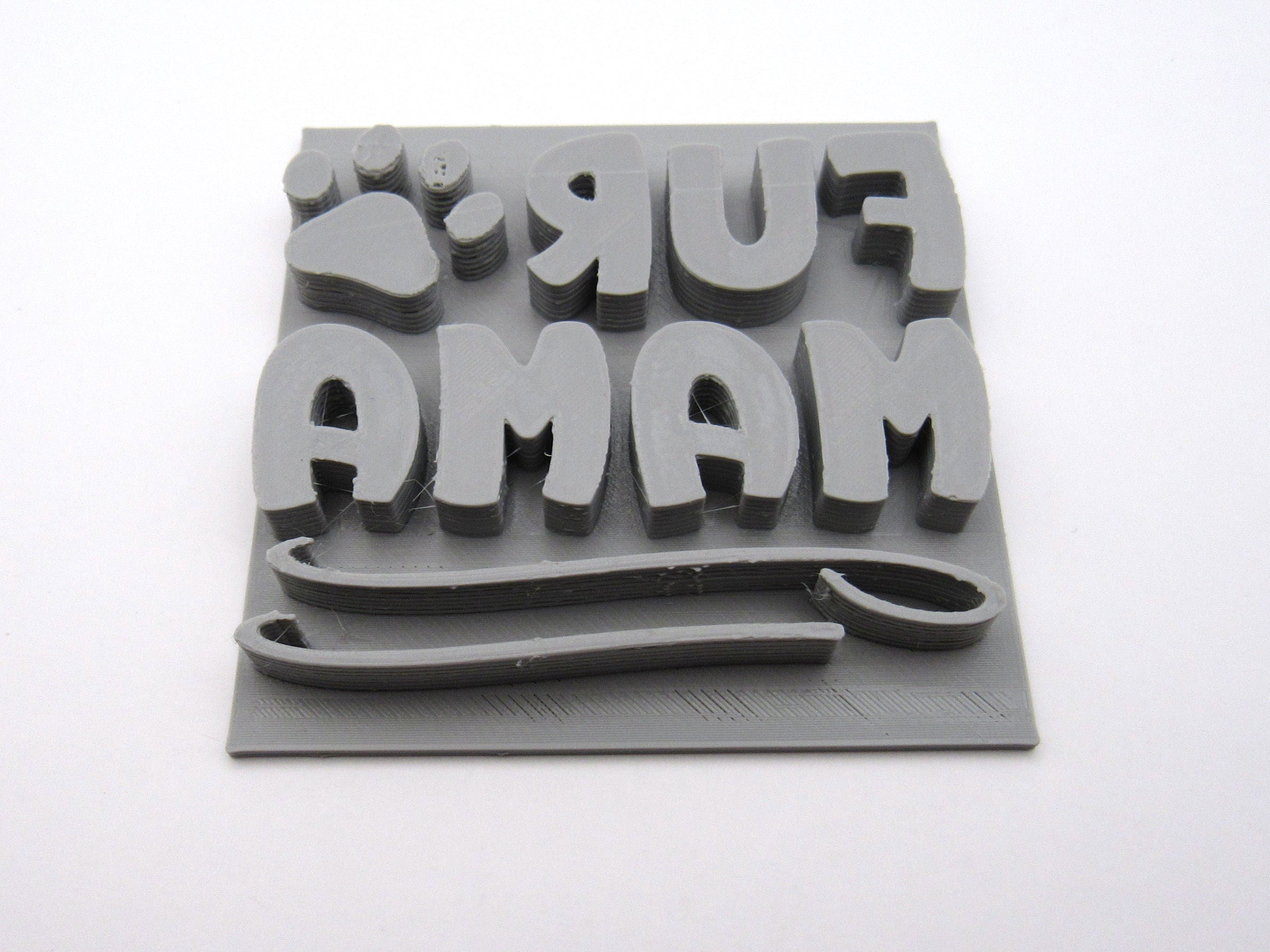 Mug design for Fur Mamas and Animal Lovers, Mug clay stamp for handbuild pottery