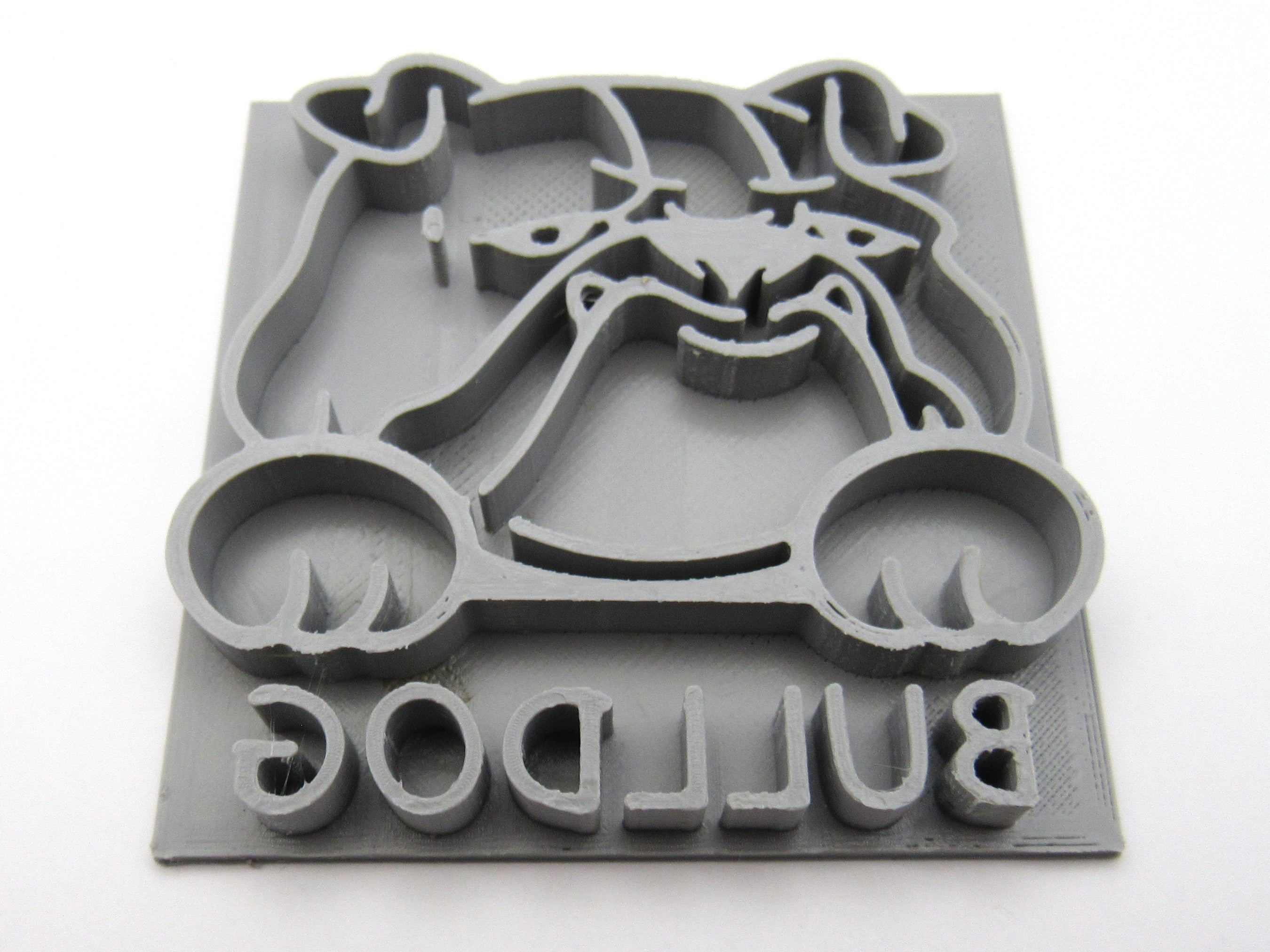 Bulldog Mug stamp design | dog clay stamp | handbuild pottery