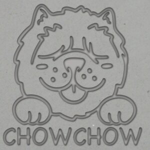 Chow Chow Dog Mug stamp design | dog clay stamp | handbuild pottery