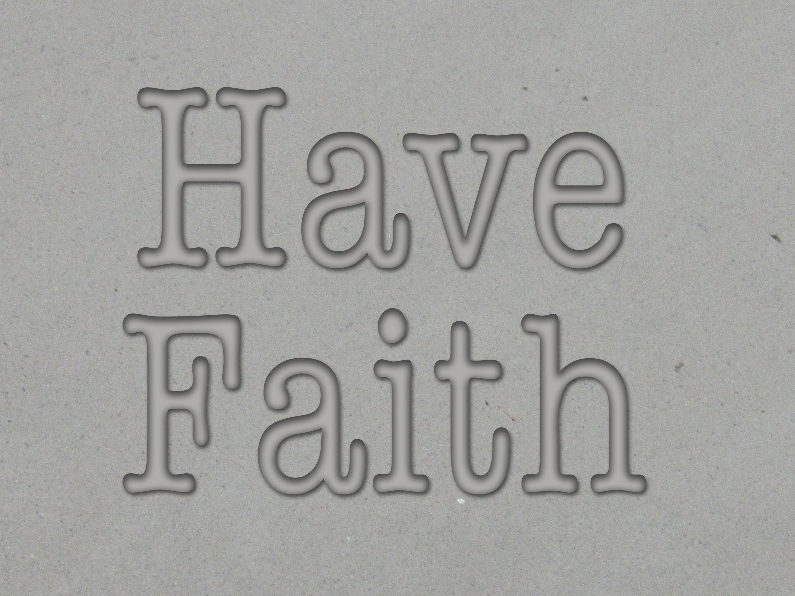 Inspirational "Have Faith" pottery stamp, Mug clay stamp for slab built pottery