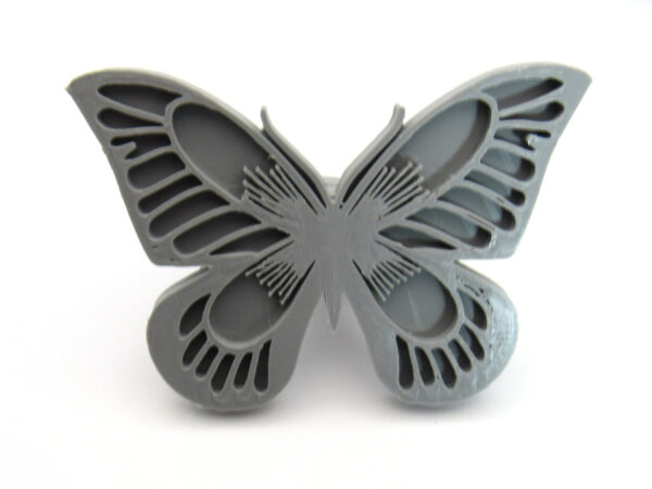 Butterfly clay stamp standing - White - IMG_9242 copy