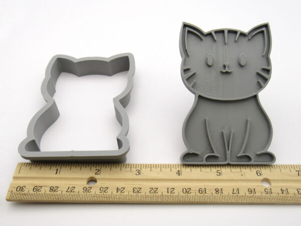 Cat Clay Stamp with Cutter and ruler - IMG_9257 copy