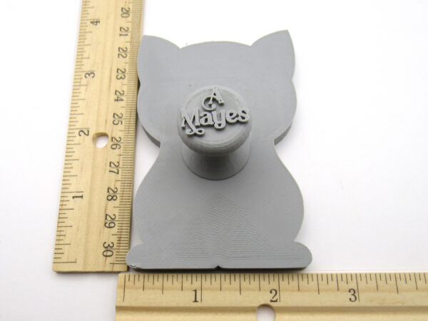 Cat clay stamp with 2 rulers - IMG_9254 copy